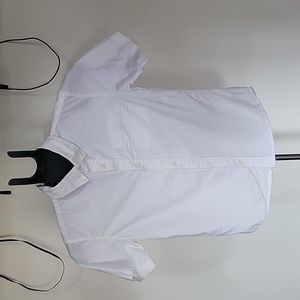 Boy's Old Navy Button Down Dress Shirt, Color White, Size L10-12